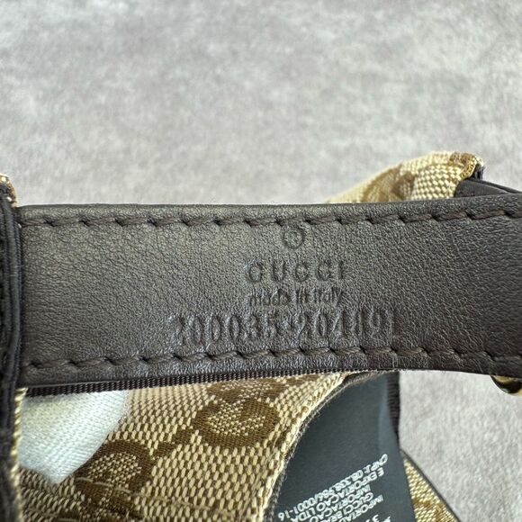 Gucci Classic Web GG Khaki Monogram Cap Hat Small - Picture 6 of 12